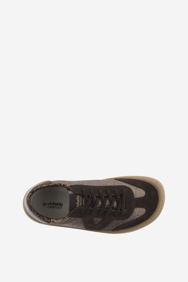 Victoria Glitter barefoot sneakers brown