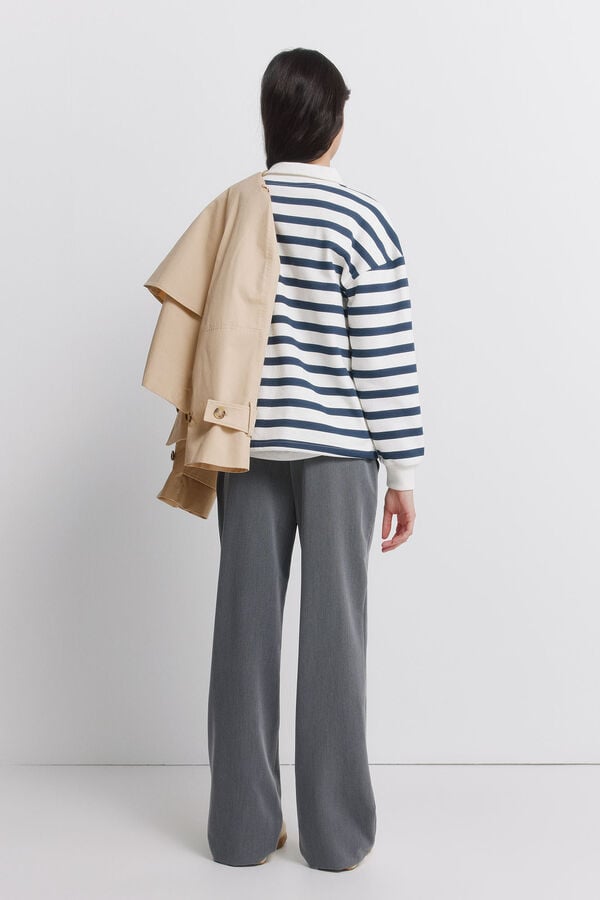 Springfield Straight tailored trousers grey