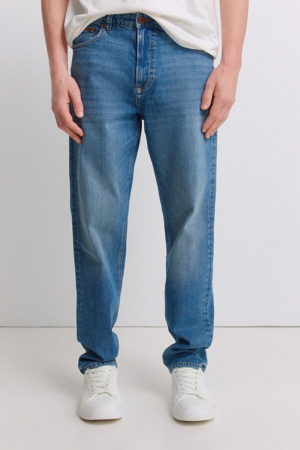 Springfield Jeans lavado medio sobretintado regular fit azul