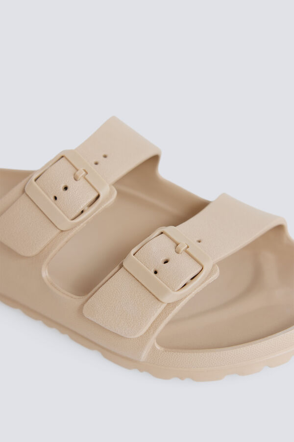 Springfield Rubber buckle sandal brown