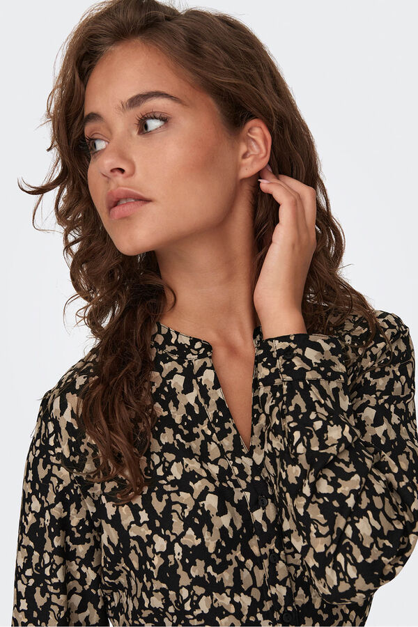 Only Kurzes Hemdkleid  Schwarz