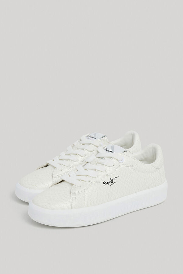 Springfield Scaly-textured trainers bela