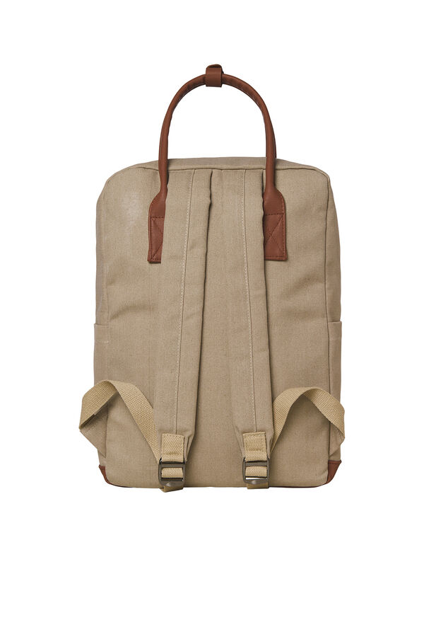 Jack & Jones Mochila b&aacute;sica de lona beige