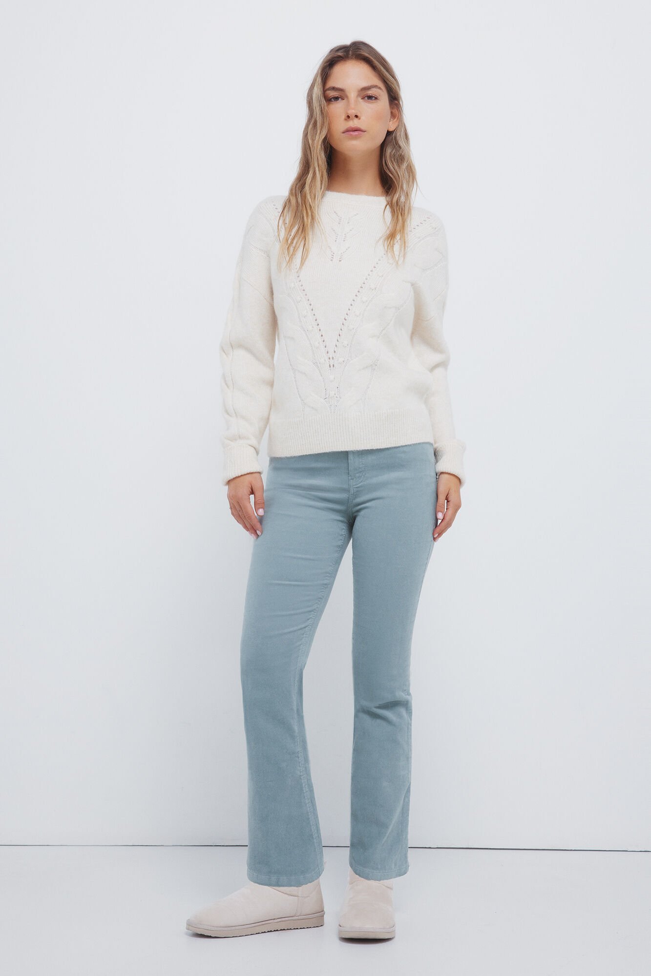 Springfield Corduroy kick flare trousers