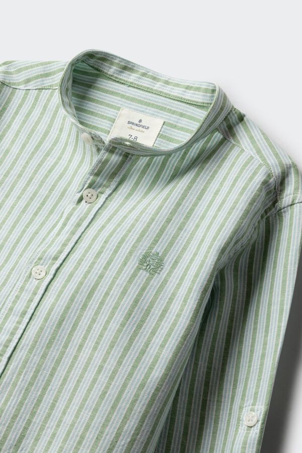 Springfield Kids Camisa manga larga rayas verde ni&ntilde;o verde