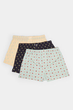 Springfield 3-pack printed woven boxers mustard