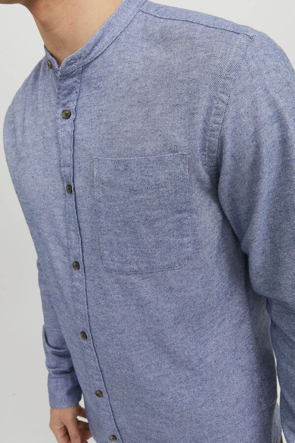 Jack & Jones Camisa confort fit cuello mao azul