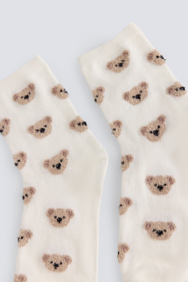 Springfield Bear texture socks beige