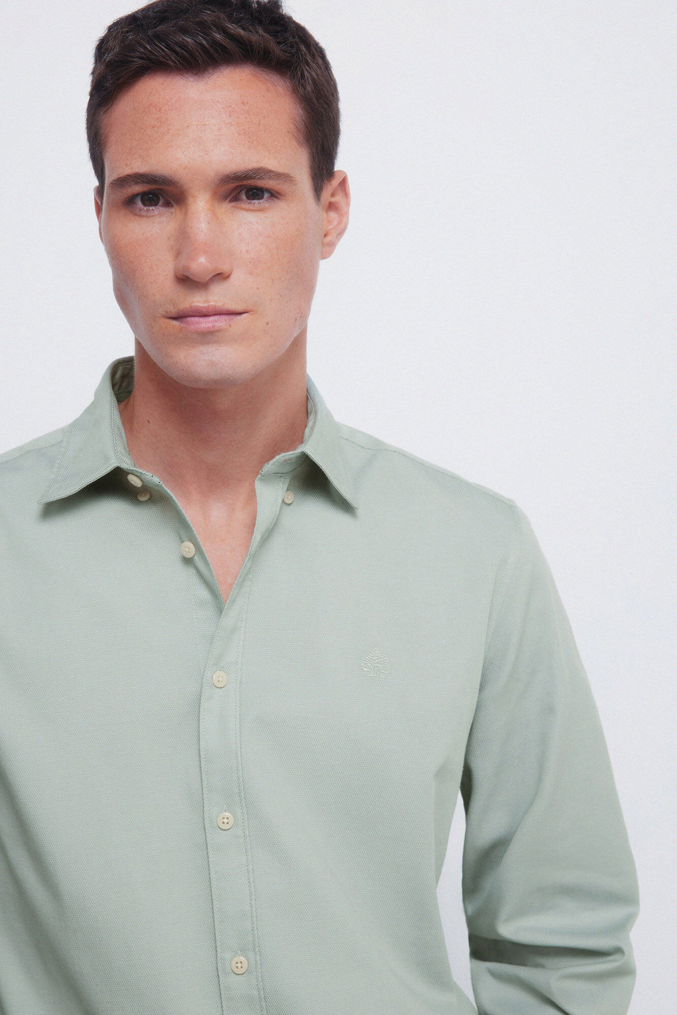 Springfield Two-tone structured shirt