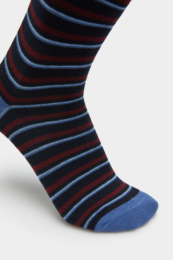 Springfield Blue striped socks plava
