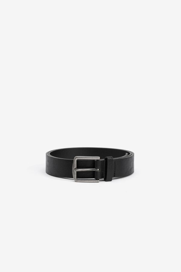 Tiffosi Leather-effect belt black