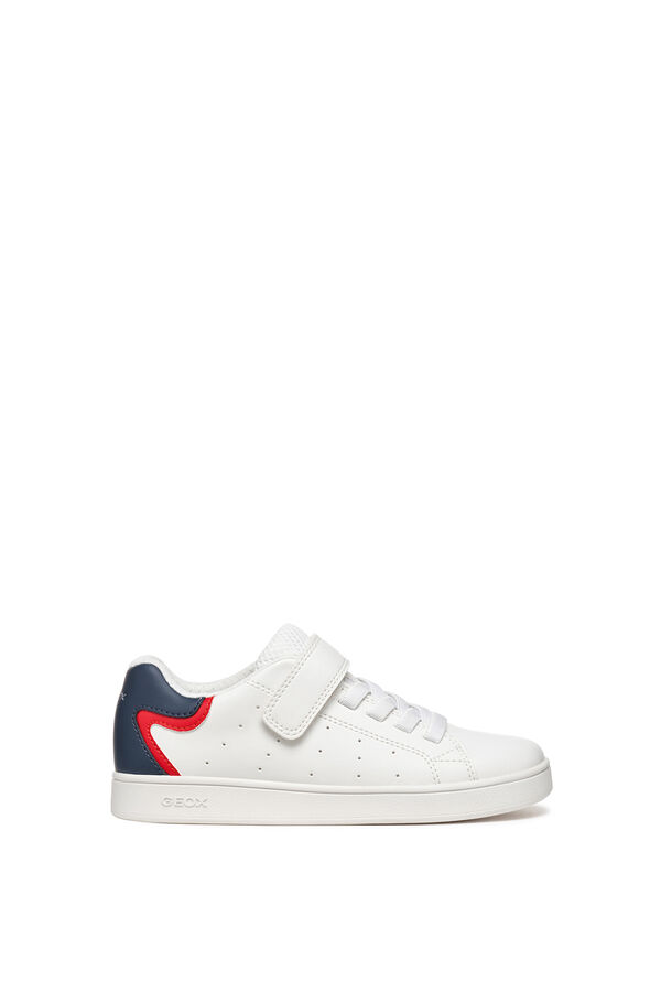 Geox Faux leather trainers white