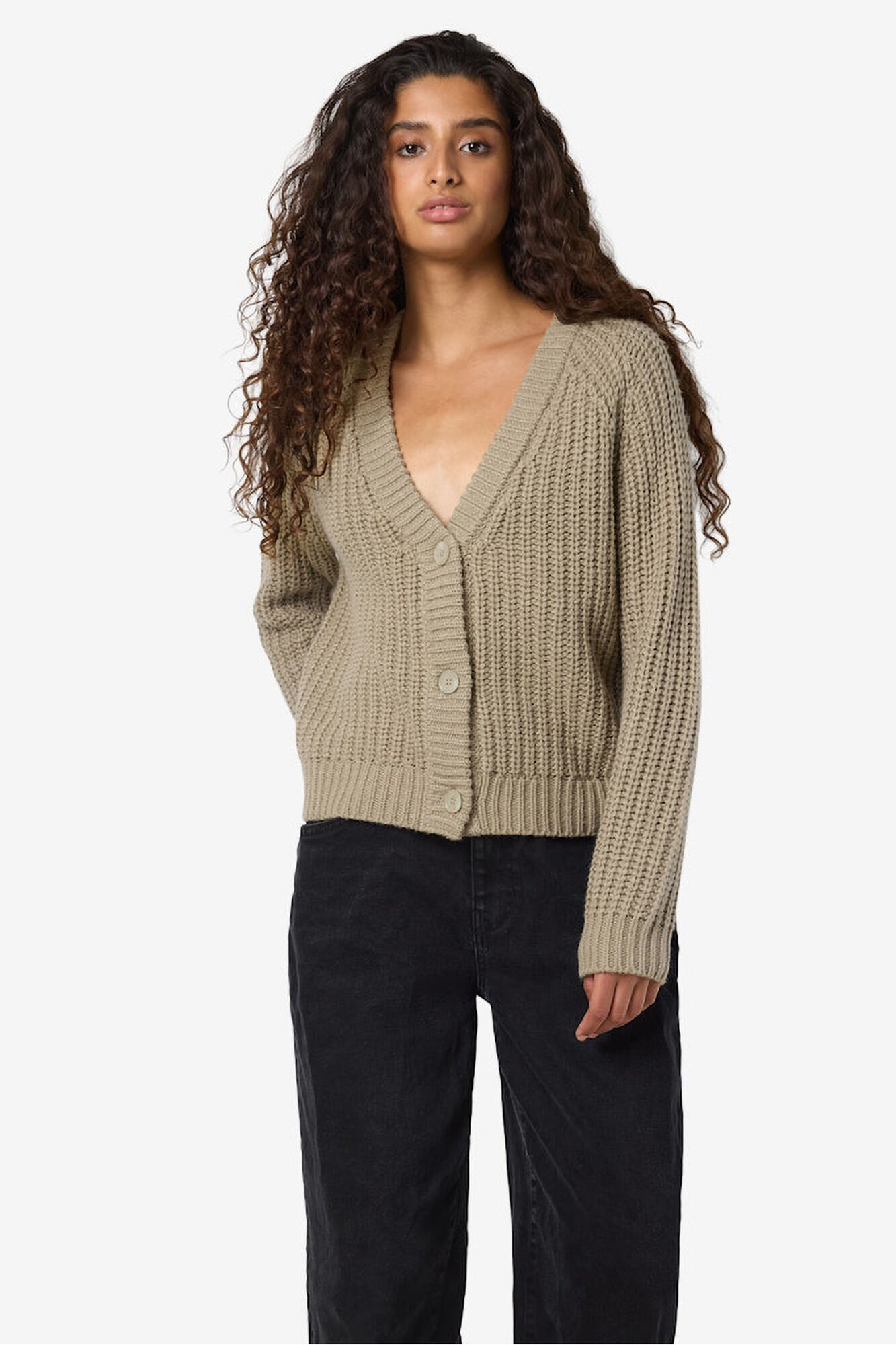 Noisy May C&aacute;rdigan grueso botones