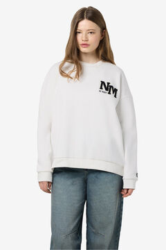 Noisy May Sweatshirt b&aacute;sico com bordado lateral