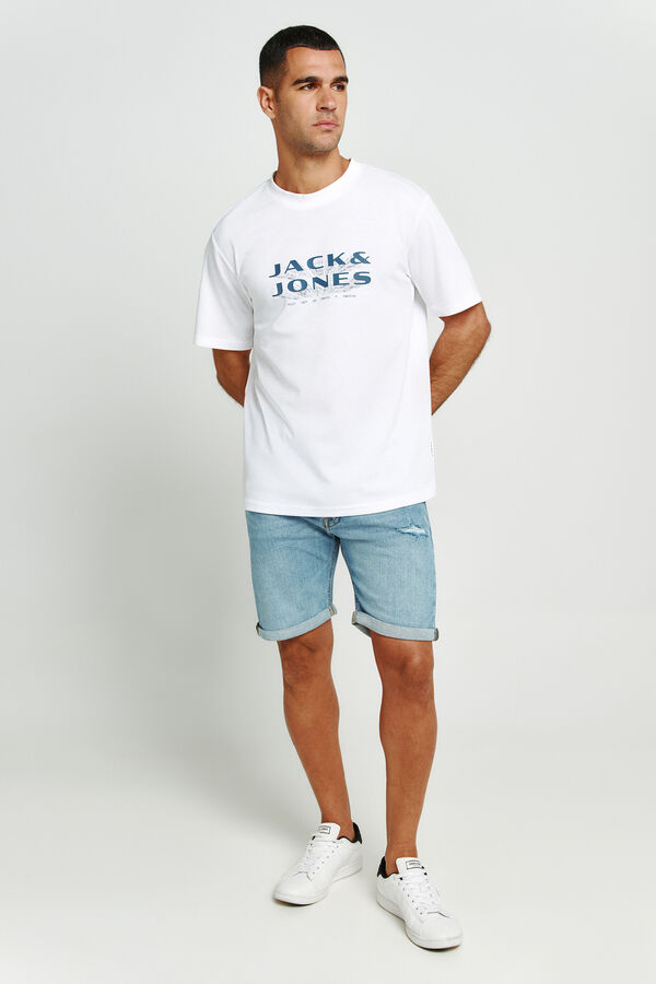 Jack & Jones Bermudas aus Denim Regular Fit Blau