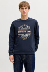 JJ REBEL Sudadera b&aacute;sica manga larga azul