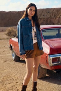 Springfield Faux suede short