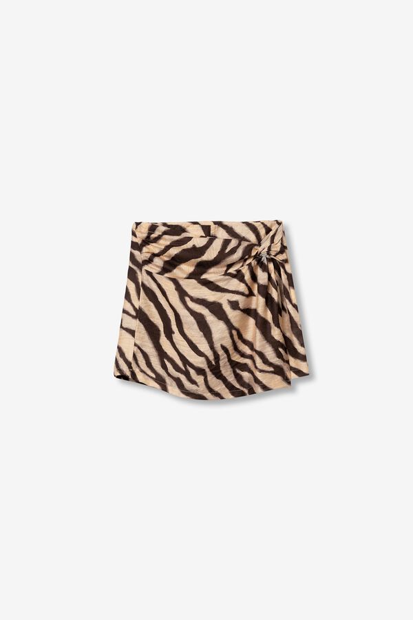Tiffosi Printed skort tostado
