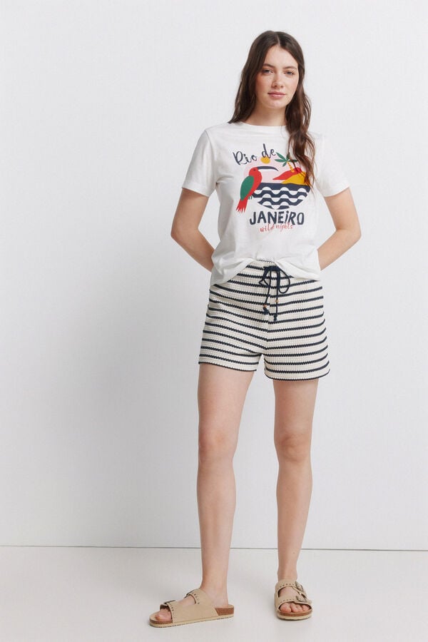 Springfield T-shirt "RIO DE JANEIRO" branco
