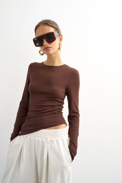 Topshop Top canal&eacute; fruncido