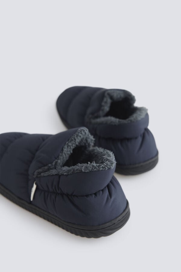 Springfield Puffer clog slipper blue