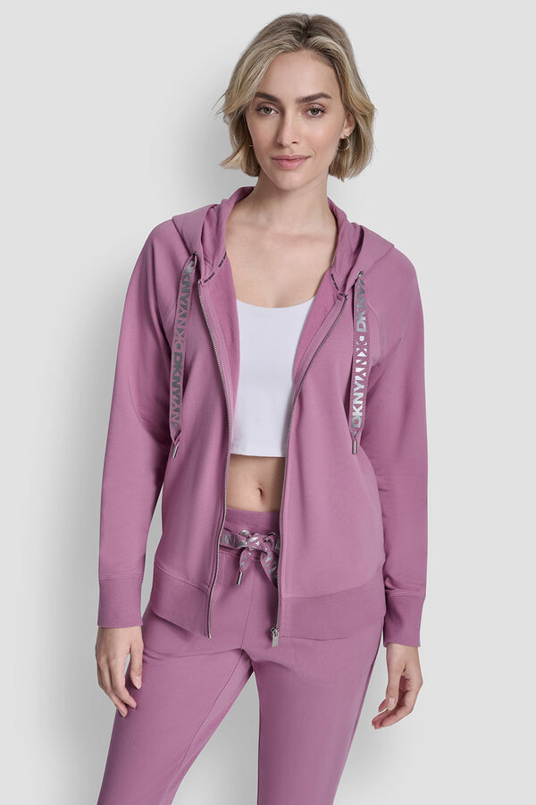 DKNY Zip-up sweatshirt pink