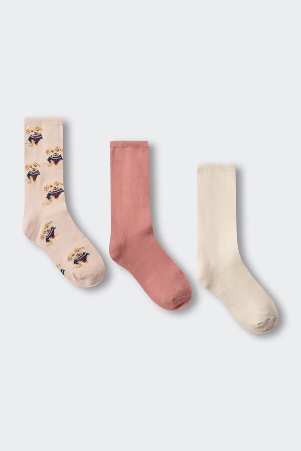 Springfield Kids Pack calcetines conejos ni&ntilde;a rosa