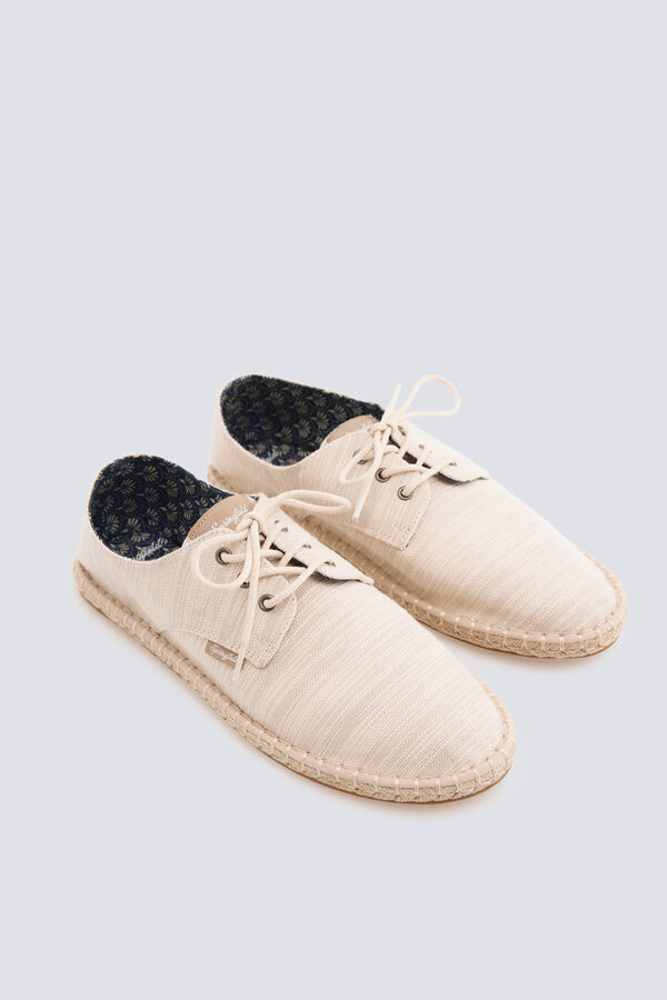 Springfield Rustic lace-up espadrille grey