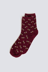 Springfield Duge čarape sa pčelama Bordo