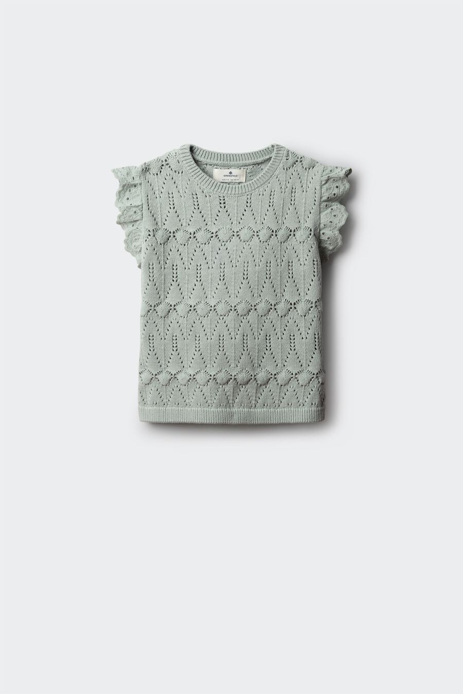 Top punto volantes niña