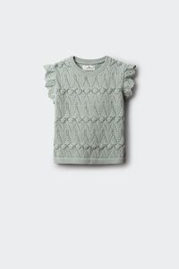 Springfield Kids Top de malha com folhos para menina