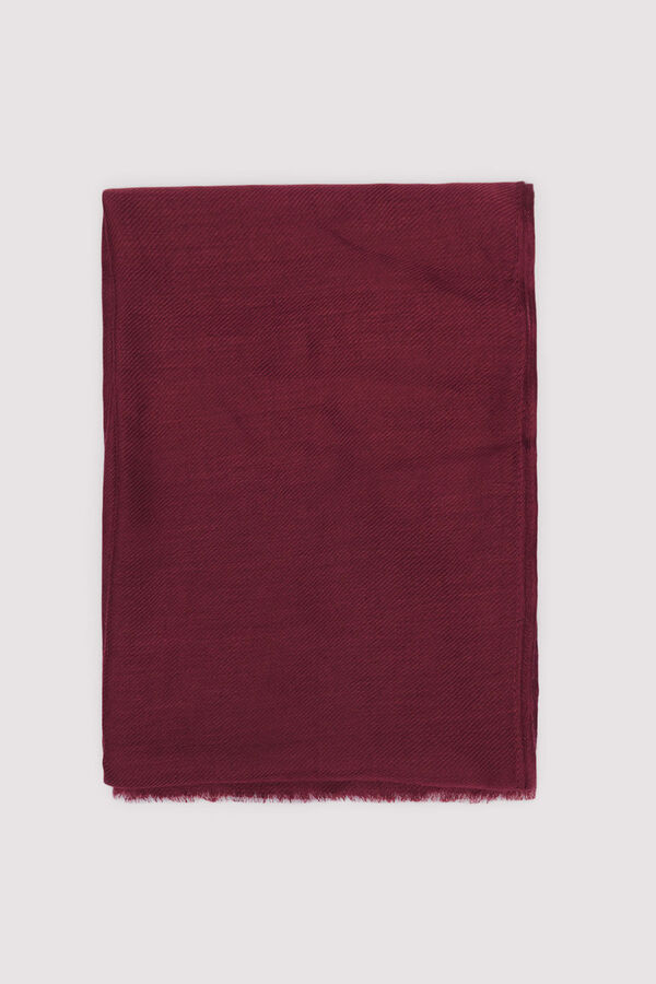 Springfield plain colored scarf printed