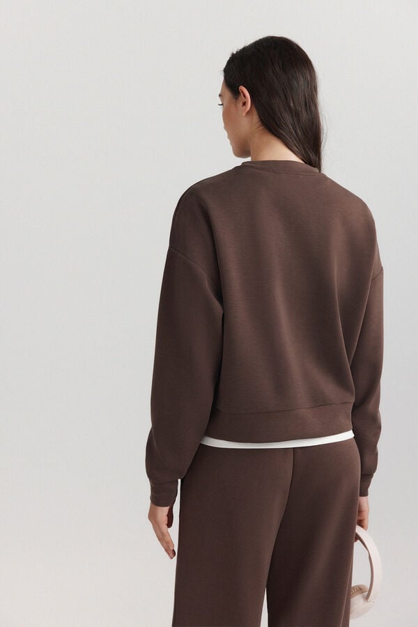 Springfield Sweatshirt soft touch castanho