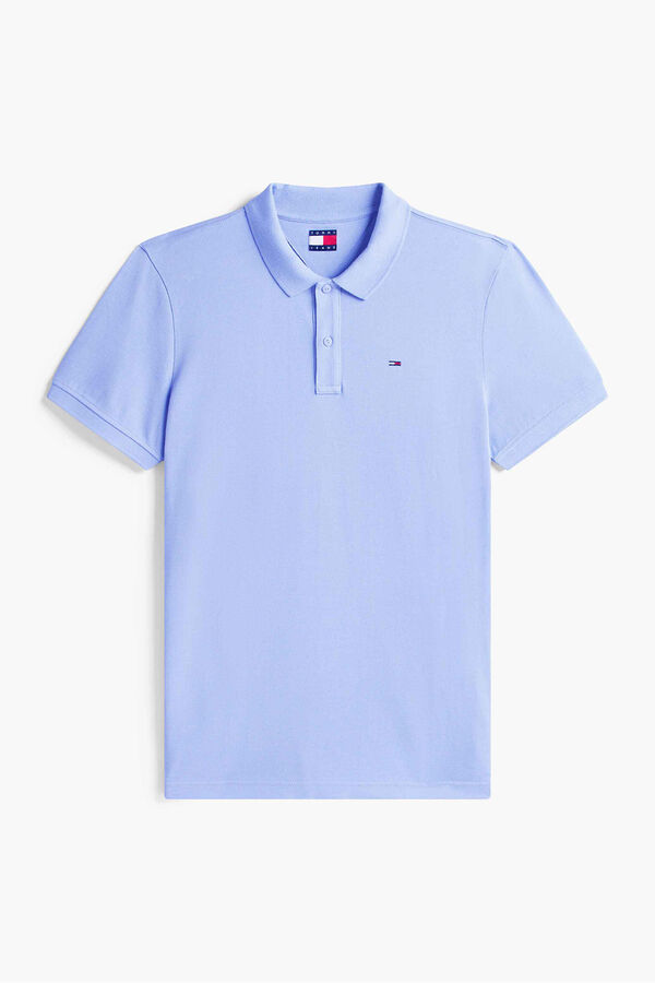 Tommy Jeans Slim short sleeve polo shirt blue