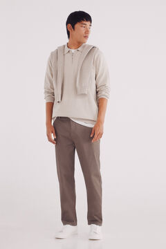 Springfield Slim fit micro-printed chinos pants
