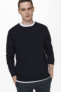 Only & Sons Herrenpullover mit regular fit und Rundhalsausschnitt . 