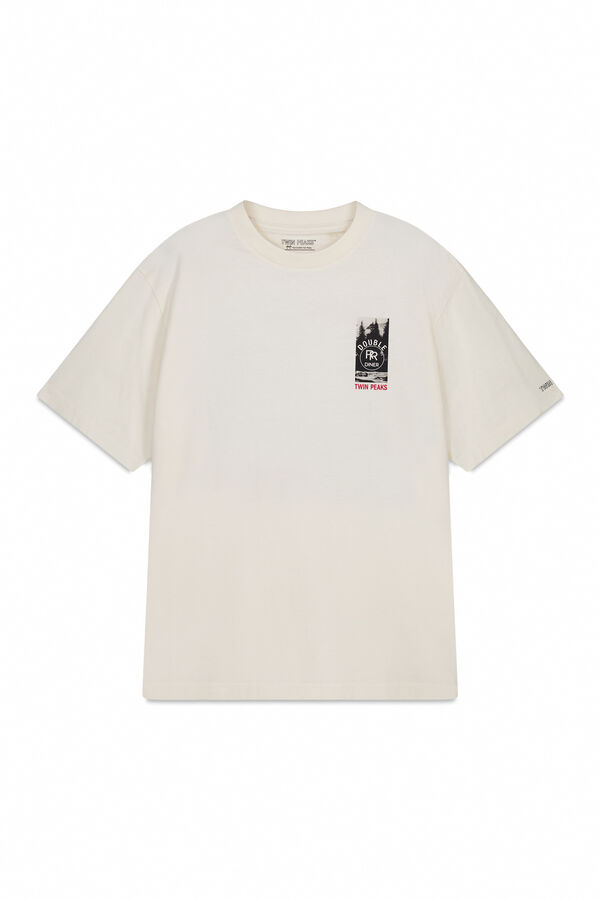 Springfield Camiseta Twin Peaks blanco