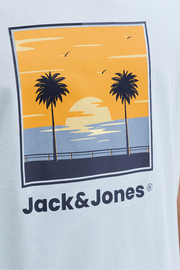 Jack & Jones PLUS Cotton short-sleeved T-shirt blue