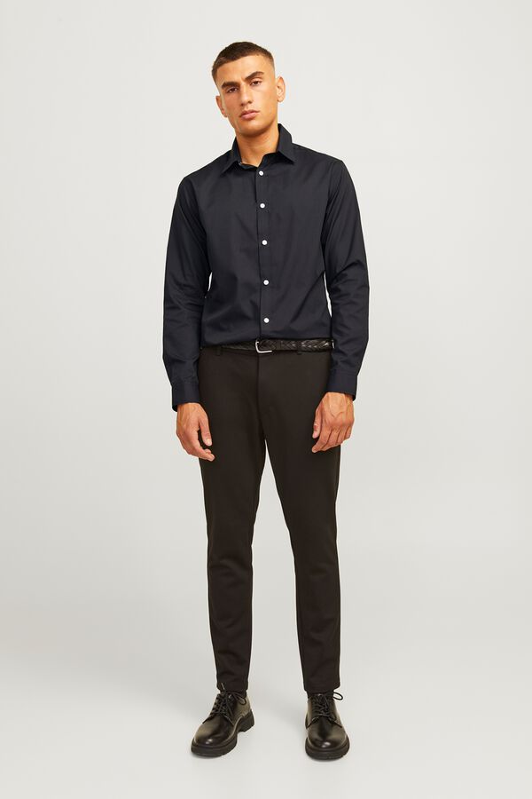JJ REBEL Serge slim fit shirt black