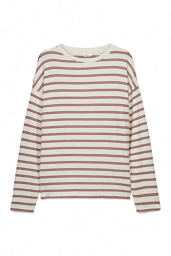 Springfield Double stripe T-shirt brown