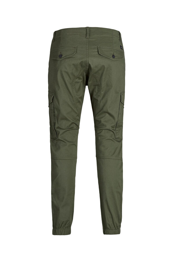 Springfield Cargo trousers with elasticated hems zöld