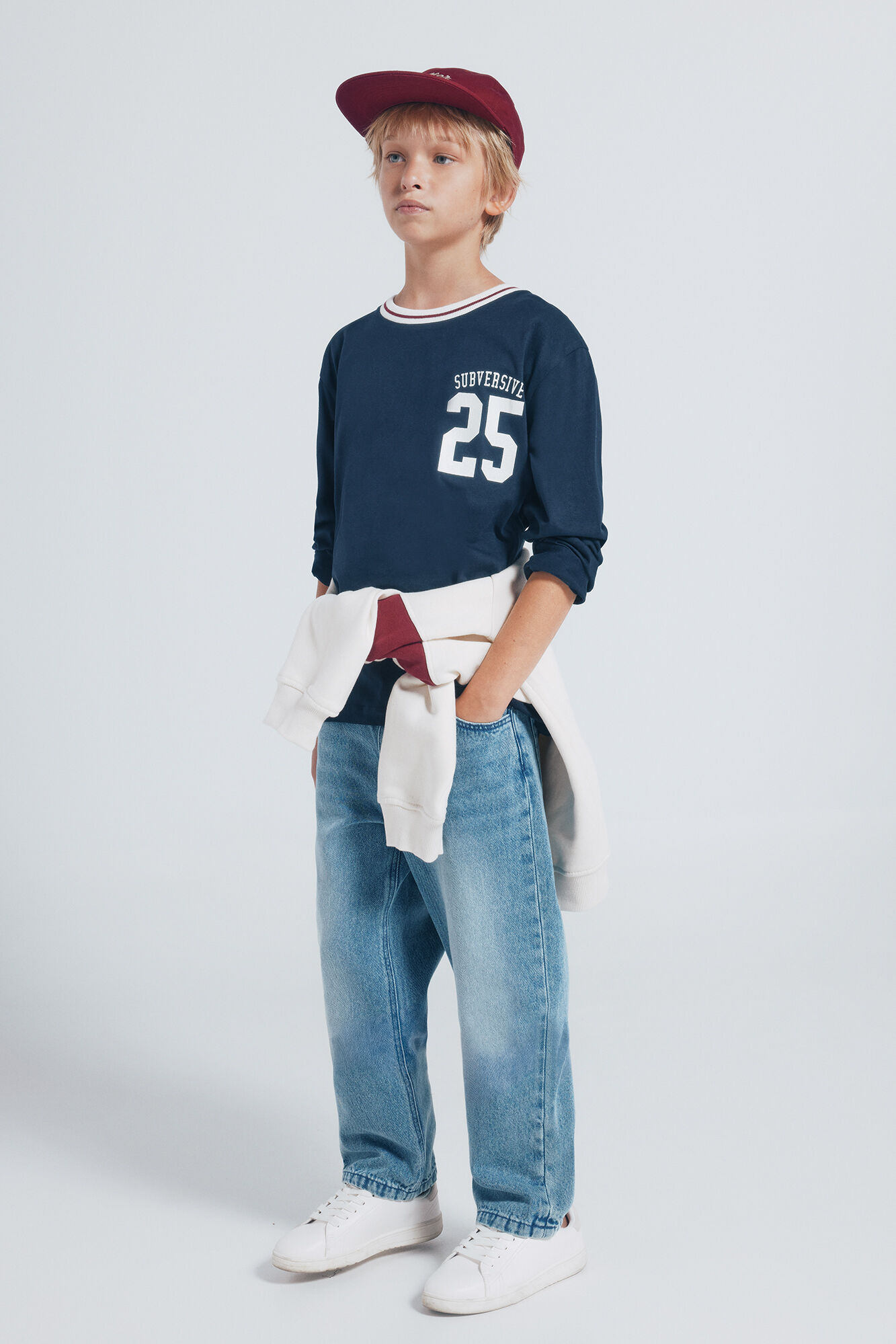 Springfield Kids Camiseta de manga larga varsity ni&ntilde;o