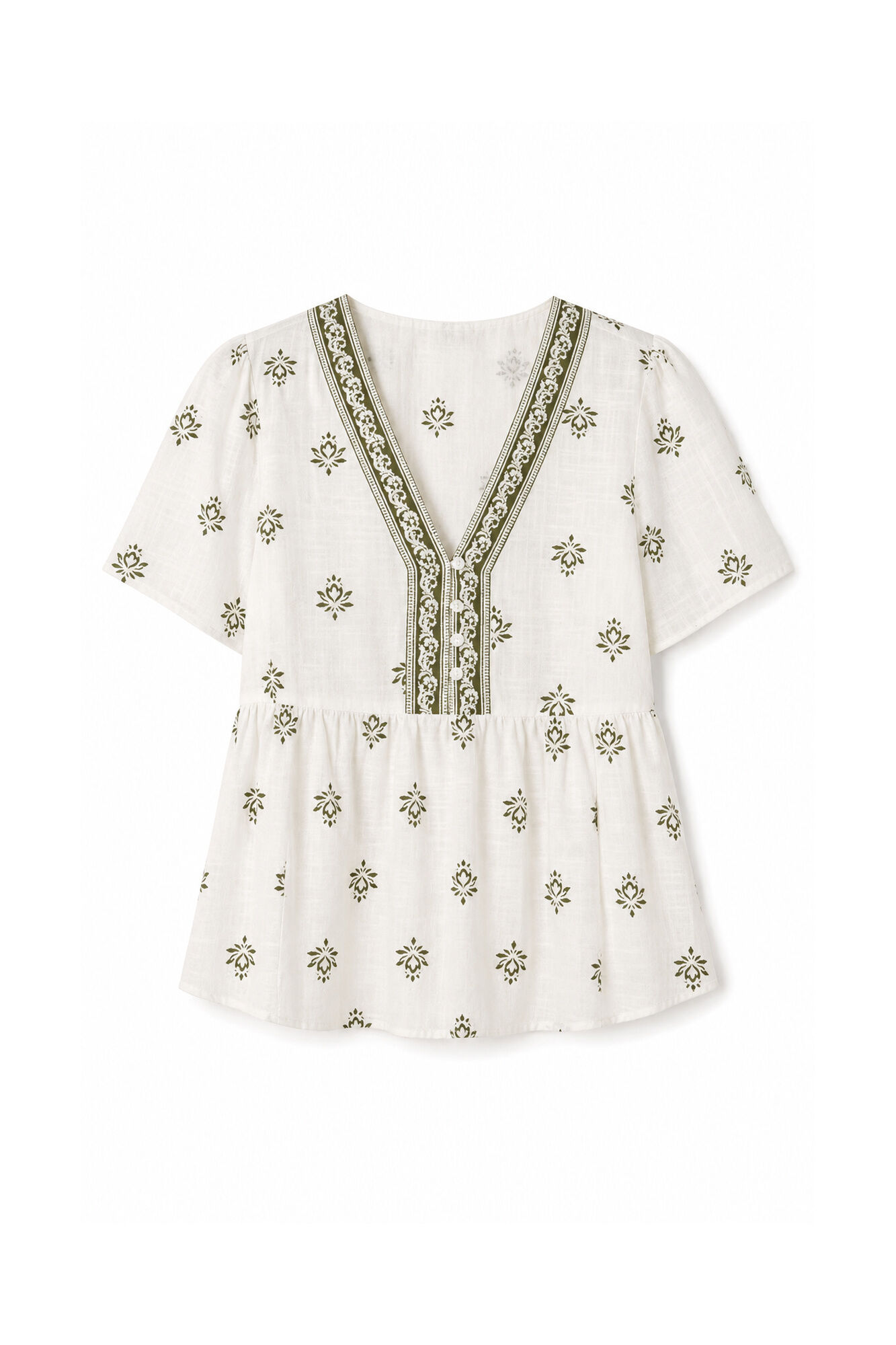 Springfield Peplum shirt with neckline details