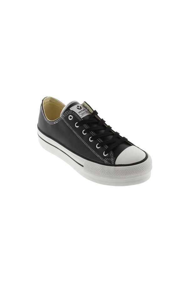 Springfield SNEAKERS VICTORIA LEATHER-EFFECT fekete