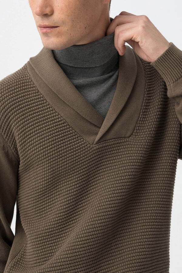 Tiffosi Jersey manga larga marr&oacute;n