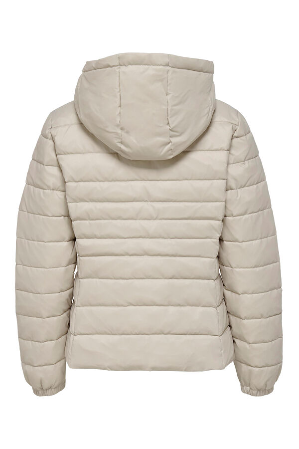 Springfield Quilted hooded puffer jacket medium beige