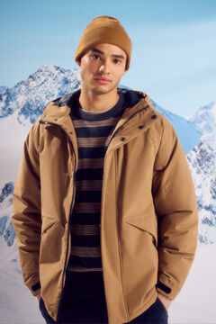 Springfield Parka courte matelassée thermique beige