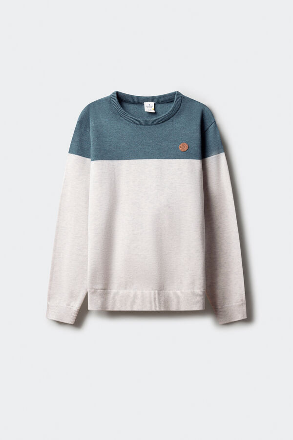Springfield Kids Children's Color Block Sweater Siva