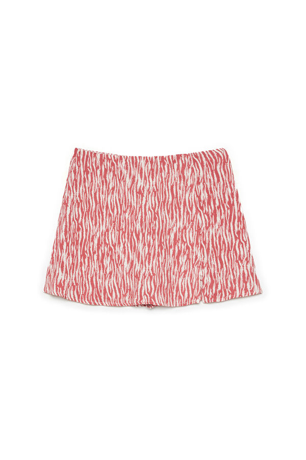 Springfield Falda Pantalón Mini Con Print estampado rojo
