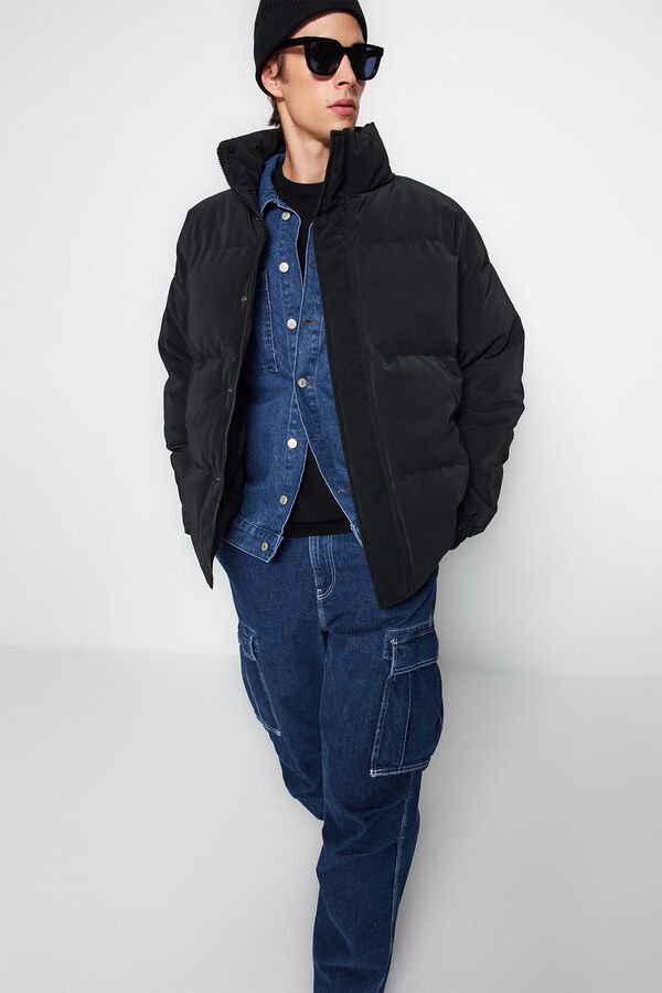 Trendyol Classic wool blend coat black